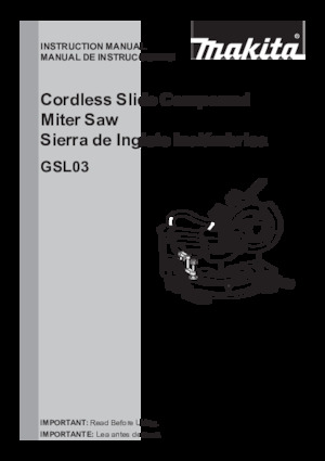 Sierras de inglete sin cable Makita GSL03M1