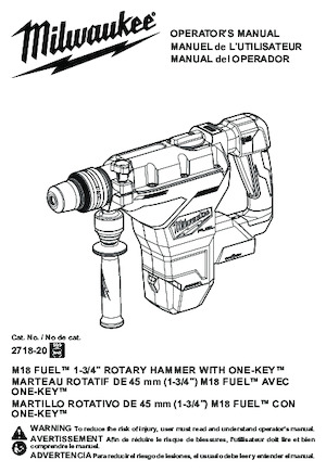 Martillos rotativos sin cable SDS Milwaukee 2718-20