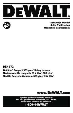 Martillos rotativos sin cable SDS DEWALT DCH172B