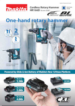 Martillos rotativos sin cable SDS Makita HR166D