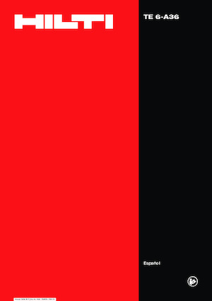 Martillos rotativos sin cable SDS Hilti TE 6-A36 