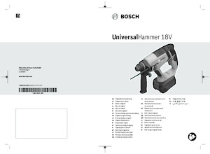 Martillos rotativos sin cable SDS Bosch UniversalHammer 18V