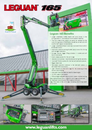 Plataformas articuladas de orugas Leguan 165 