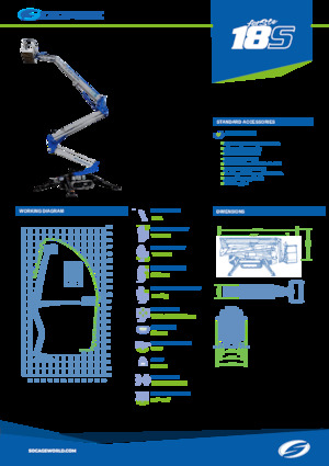 Plataformas articuladas de orugas Socage Raptor 18 S