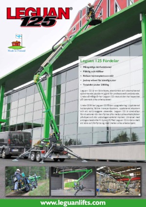 Plataformas articuladas de orugas Avant Tecno Leguan 125M2