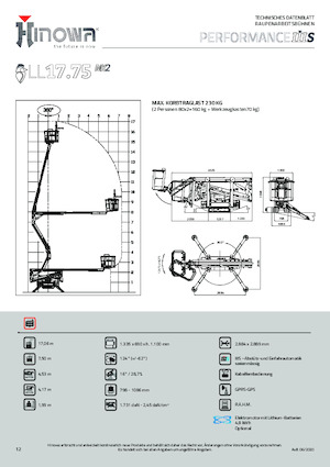 Plataformas articuladas de orugas Hinowa Lightlift 17.75 Performance IIIS MK3