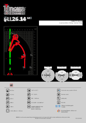 Plataformas articuladas de orugas Hinowa Lightlift 26.14 Performance IIIS MK3
