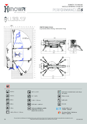 Plataformas articuladas de orugas Hinowa Lightlift 33.17 Performance IIIS