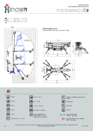 Plataformas articuladas de orugas Hinowa Lightlift 33.17 Performance IIIS