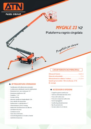 Plataformas articuladas de orugas ATN MYGALE 23