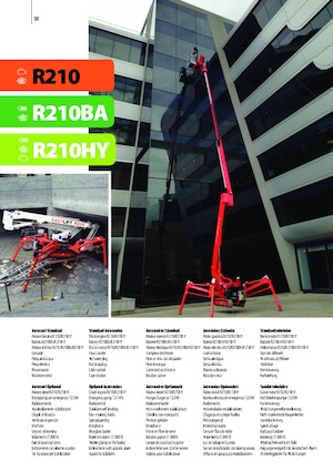 Plataformas articuladas de orugas Easy Lift R210BA