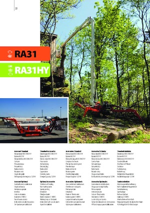 Plataformas articuladas de orugas Easy Lift RA31HY