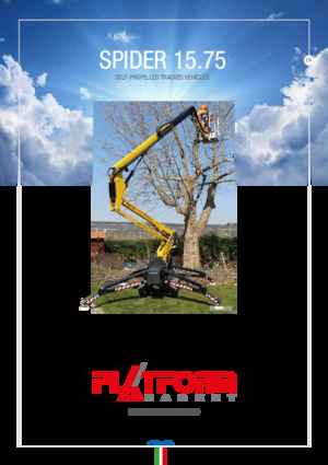 Plataformas articuladas de orugas Platform Basket SPIDER 15.75 E