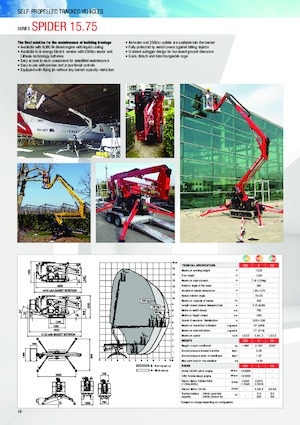 Plataformas articuladas de orugas Platform Basket SPIDER 15.75 PRO E