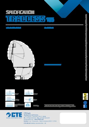 Plataformas articuladas de orugas CTE Traccess 135