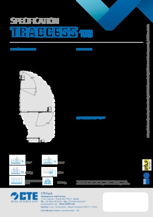 Plataformas articuladas de orugas CTE Traccess 170 E