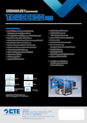 Plataformas articuladas de orugas CTE Traccess 200
