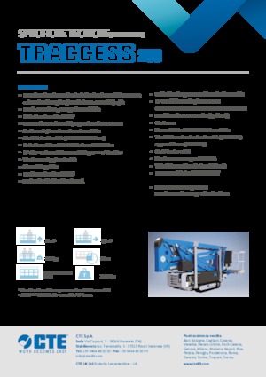 Plataformas articuladas de orugas CTE Traccess 200