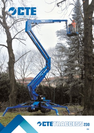 Plataformas articuladas de orugas CTE Traccess 230 Winch