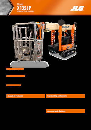 Plataformas articuladas de orugas JLG X13SJP