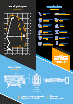 Plataformas articuladas de orugas Socage Raptor 21 S