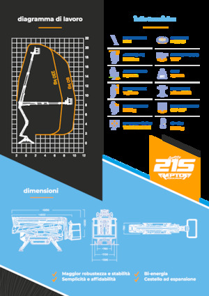 Plataformas articuladas de orugas Socage Raptor 21 S