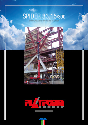 Plataformas articuladas de orugas Platform Basket SPIRDER 33.15/300