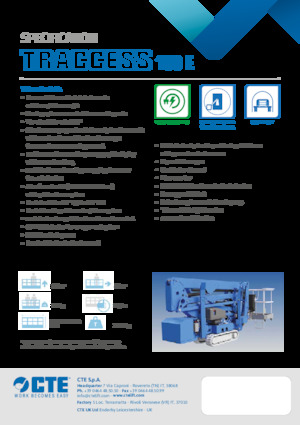 Plataformas articuladas de orugas CTE Traccess 160 E