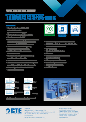 Plataformas articuladas de orugas CTE Traccess 160 E