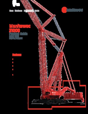 Grúas sobre orugas - Pluma de celosía Manitowoc 31000