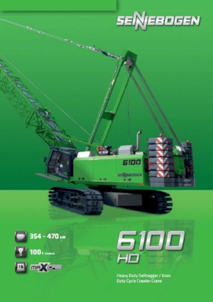 Grúas sobre orugas - Pluma de celosía Sennebogen 6100 HD