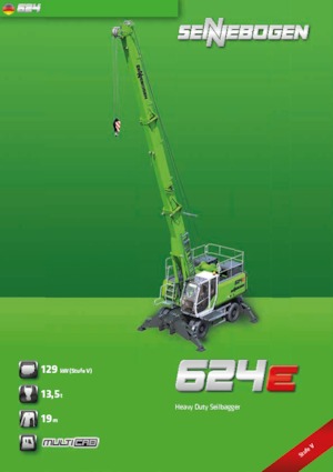 Grúas sobre orugas - Pluma de celosía Sennebogen 624 HD