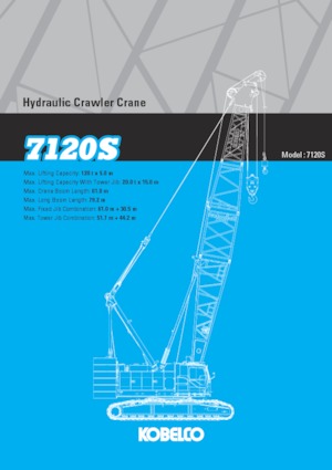 Grúas sobre orugas - Pluma de celosía Kobelco 7120S