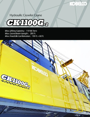 Grúas sobre orugas - Pluma de celosía Kobelco CK1100G-2