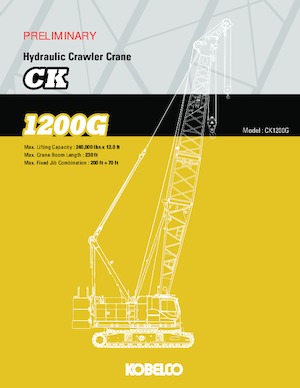 Grúas sobre orugas - Pluma de celosía Kobelco CK1200G-2
