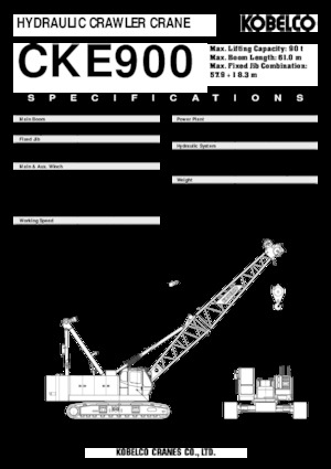 Grúas sobre orugas - Pluma de celosía Kobelco CKE 900