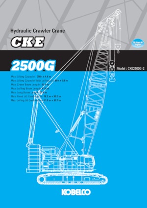 Grúas sobre orugas - Pluma de celosía Kobelco CKE2500G