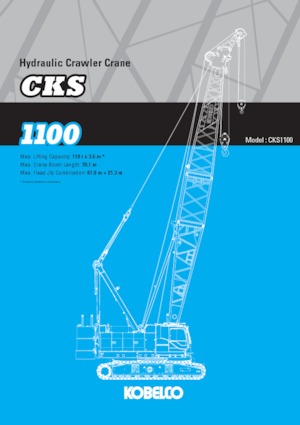 Grúas sobre orugas - Pluma de celosía Kobelco CKS1100