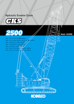 Grúas sobre orugas - Pluma de celosía Kobelco CKS2500