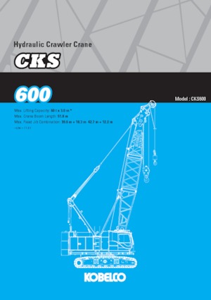 Grúas sobre orugas - Pluma de celosía Kobelco CKS600