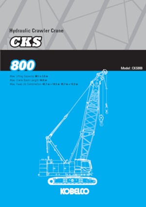 Grúas sobre orugas - Pluma de celosía Kobelco CKS800