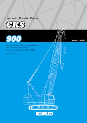Grúas sobre orugas - Pluma de celosía Kobelco CKS900