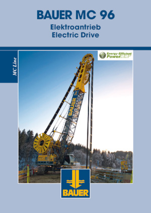 Grúas sobre orugas - Pluma de celosía BAUER Group eMC 96