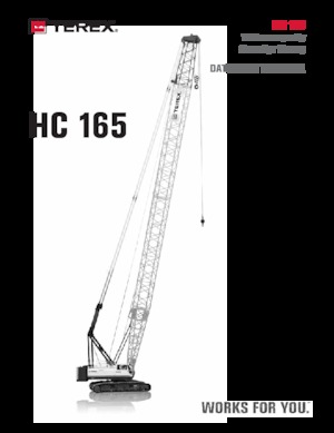 Grúas sobre orugas - Pluma de celosía TEREX CRANES HC 165