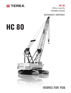 Grúas sobre orugas - Pluma de celosía TEREX CRANES HC 80