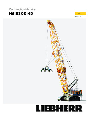 Grúas sobre orugas - Pluma de celosía Liebherr HS 8300.1