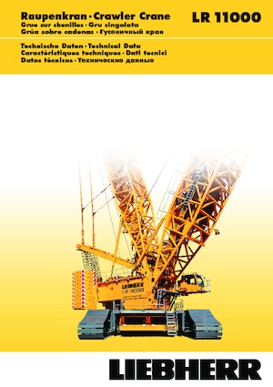 Grúas sobre orugas - Pluma de celosía Liebherr LR 11000
