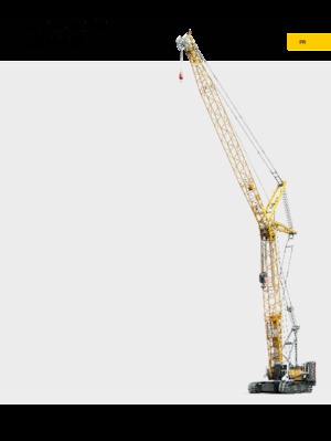 Grúas sobre orugas - Pluma de celosía Liebherr LR 1110 