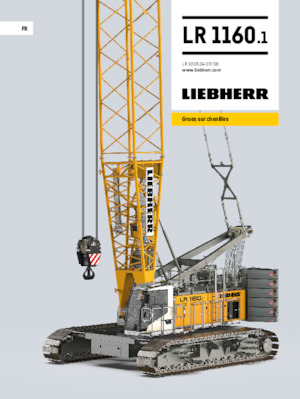 Grúas sobre orugas - Pluma de celosía Liebherr LR 1160.1