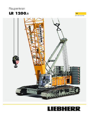 Grúas sobre orugas - Pluma de celosía Liebherr LR 1200.1